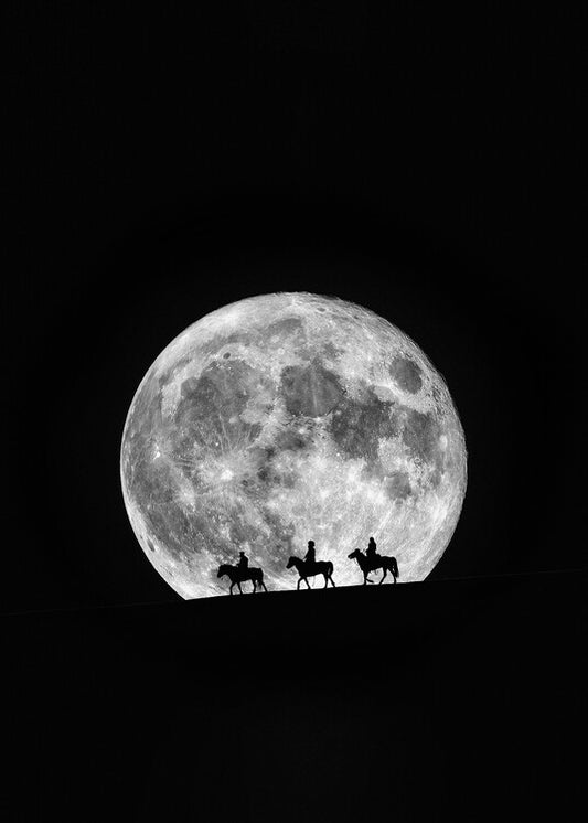 Leinwand Poster, Bilder Three Wise Men (Magi), Tiger Seo, 65 × 90 cm