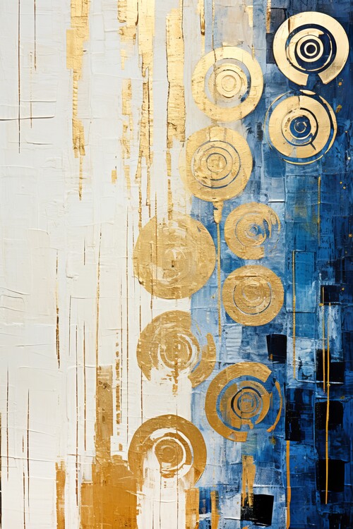 Leinwand Poster, Bilder ABSTRACT ART Water Splashes, 60 × 90 cm