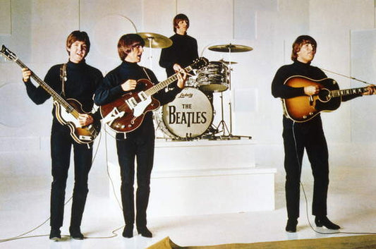 Leinwand Poster, Bilder Paul Mccartney, George Harrison, Ringo Starr And John Lennon., 90 × 60 cm