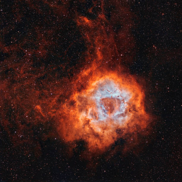 Leinwand Poster, Bilder NGC 2237, the Rosette Nebula, with, Rolf Geissinger/Stocktrek Images, 70 × 70 cm