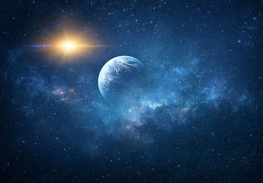 Leinwand Poster, Bilder Planet, sun, stars and Universe, titoOnz, 100 × 70 cm