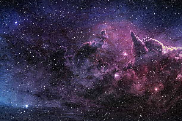 Leinwand Poster, Bilder purple nebula and cosmic dust, ClaudioVentrella, 90 × 60 cm