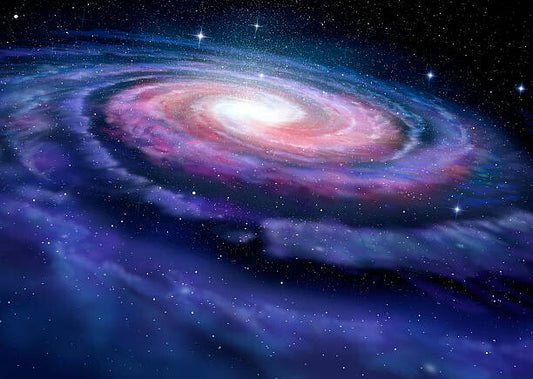 Leinwand Poster, Bilder Spiral galaxy, illustration of Milky Way, alex-mit, 90 × 65 cm