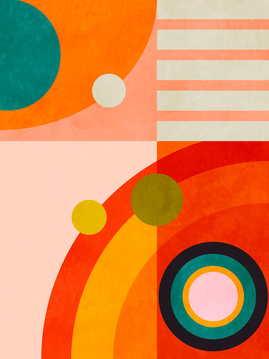 Leinwand Poster, Bilder Playing Around Shapes 3, Ana Rut Bre, 60 × 80 cm