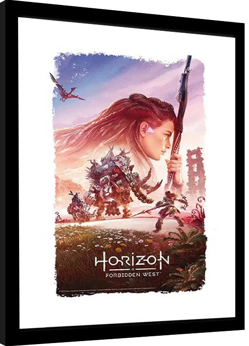Horizon: Forbidden West - Key Art Gerahmte Poster, Bilder, 34 × 44.2 cm