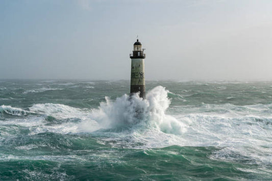 Leinwand Poster, Bilder Storm Ciara in Bretagne with huge, MathieuRivrin, 90 × 60 cm