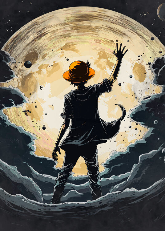 Leinwand Poster, Bilder Luffy fan art (Poster), 65 × 90 cm