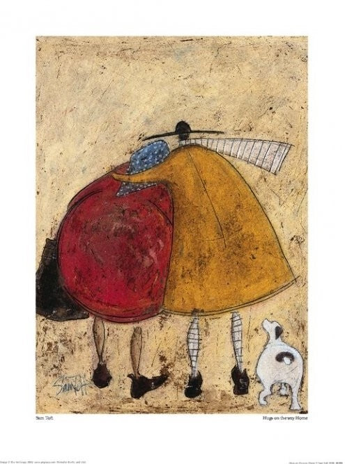 Kunstdruck Sam Toft - Hugs On The Way Home, 40 × 50 cm