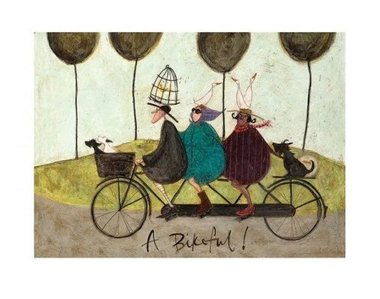 Kunstdruck Sam Toft - A Bikeful!, 50 × 40 cm