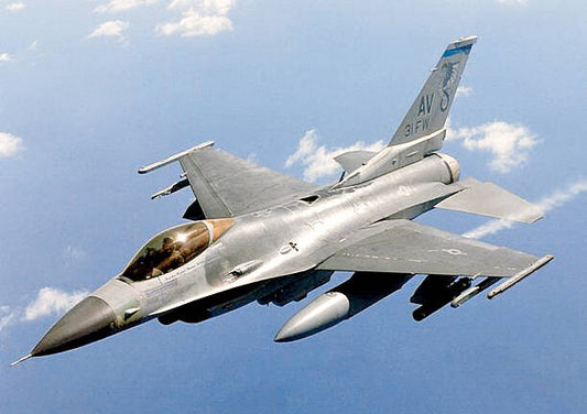 Leinwand Poster, Bilder General Dynamics F-16 Falcon in flight, Stocktrek, 90 × 65 cm