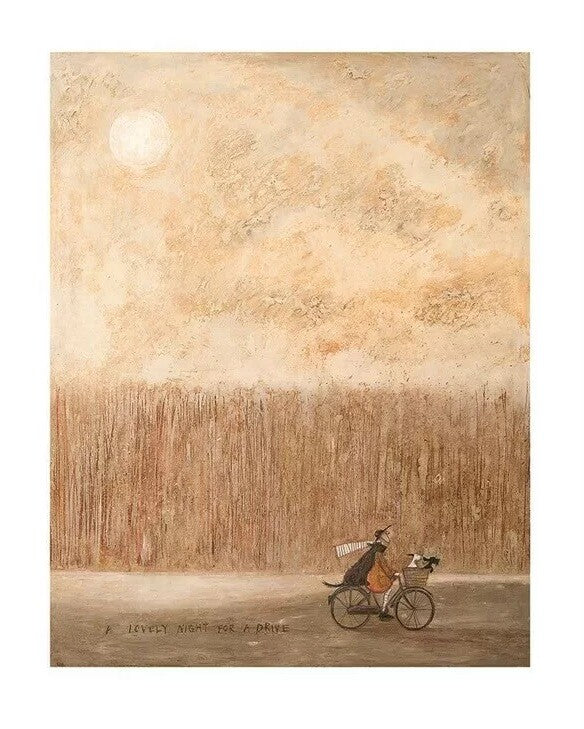 Kunstdruck Sam Toft - A Lovely Night for a Drive, 40 × 50 cm
