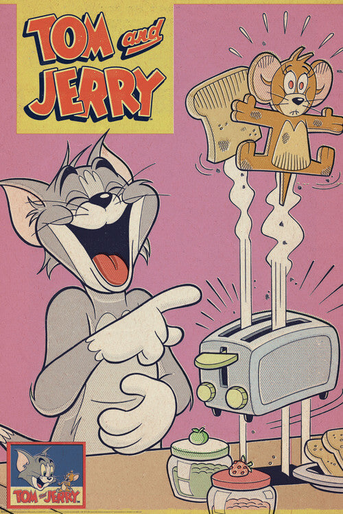 Tom & Jerry - Comics Cover Poster, Plakat, 26.7 × 40 cm