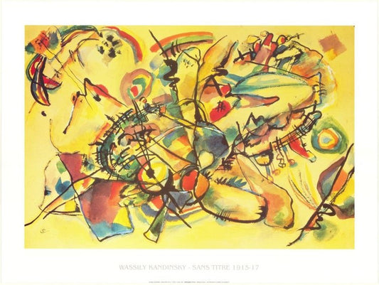 Kunstdruck Composition 1917, Kandinsky, 70 × 50 cm