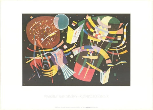 Kunstdruck Composition X, Wassily Kandinsky, 80 × 60 cm