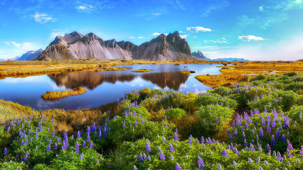 Leinwand Poster, Bilder Stokksnes cape in Iceland, Pilat666, 90 × 50 cm