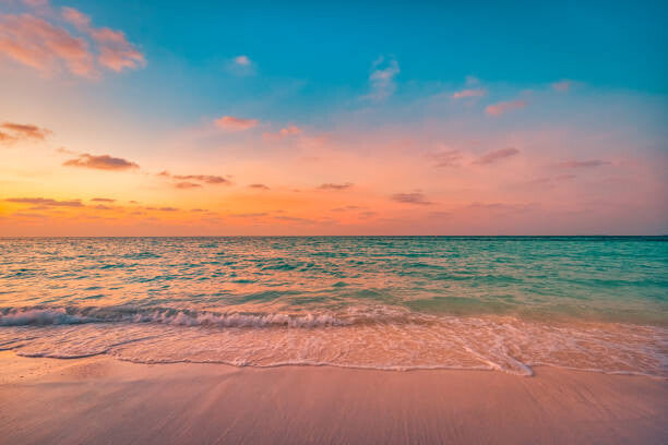 Leinwand Poster, Bilder Closeup sea sand beach. Panoramic beach, Levente Bodo, 90 × 60 cm