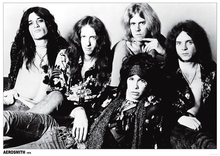 Aerosmith - b/w group Poster, Plakat, 84.1 × 59.4 cm