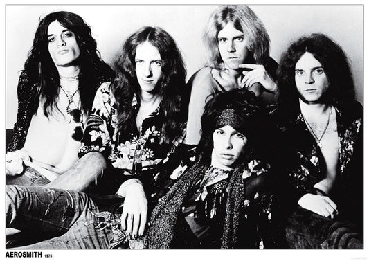 Aerosmith - b/w group Poster, Plakat, 84.1 × 59.4 cm