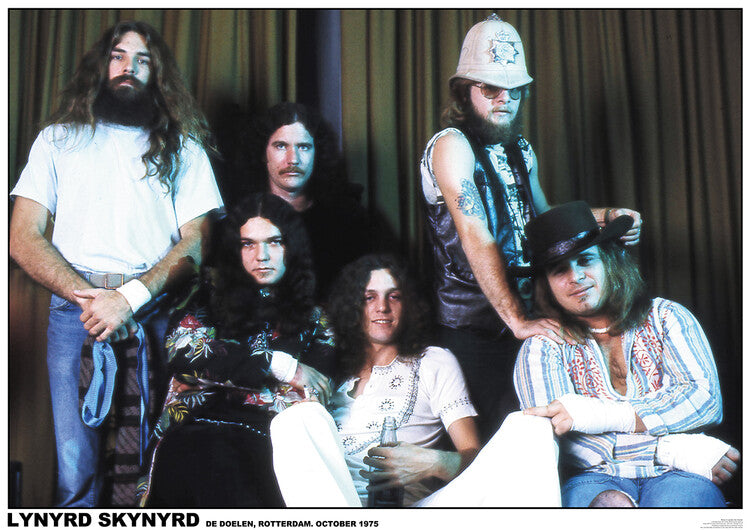 Lynyrd Skynyrd - De Doelen, Rotterdam October 1975 Poster, Plakat, 84.1 × 59.4 cm