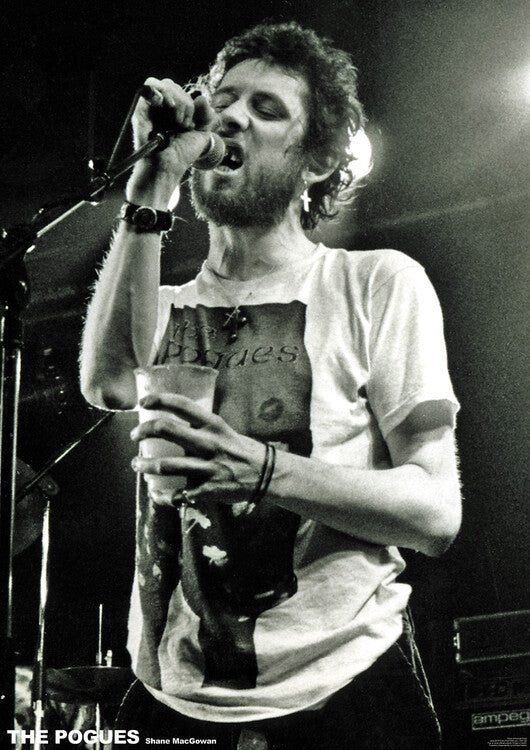 The Pogues - Shane McGowan Live Poster, Plakat, 59.4 × 84.1 cm