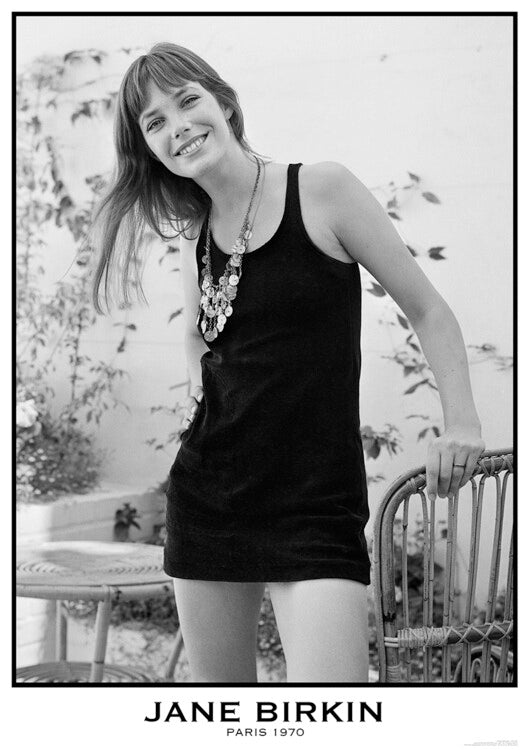 Jane Birkin - Paris 1970 Poster, Plakat, 59.4 × 84.1 cm