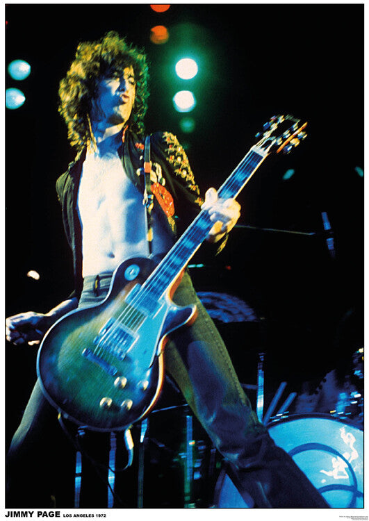 Led Zeppelin / Jimmy Page - Los Angeles Poster, Plakat, 59.4 × 84.1 cm