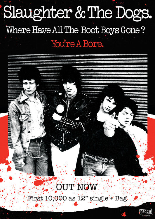 Slaughter & The Dogs - Where Have All The Boot Boys Gone? Poster, Plakat, 59.4 × 84.1 cm