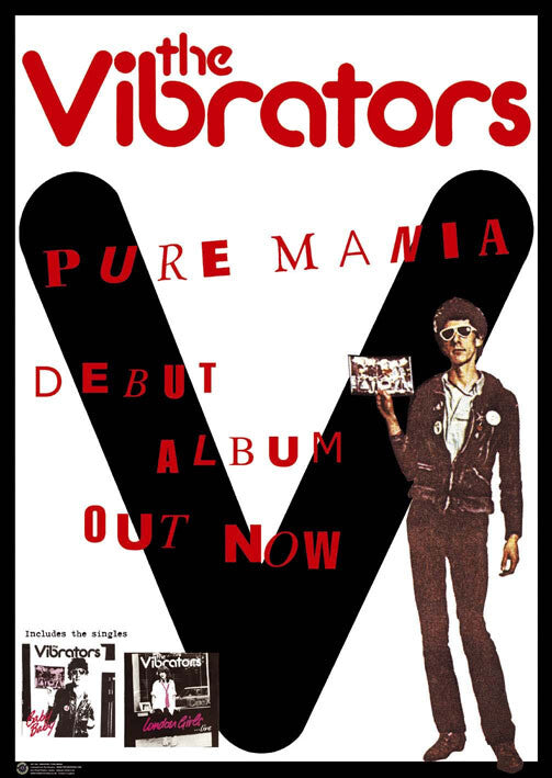 Vibrators - Pure Mania Poster, Plakat, 59.4 × 84.1 cm