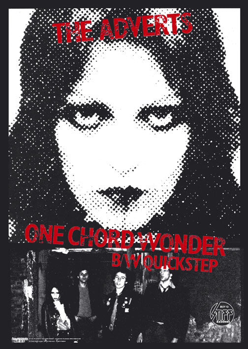 Adverts - One Chord Wonder Poster, Plakat, 59.4 × 84.1 cm
