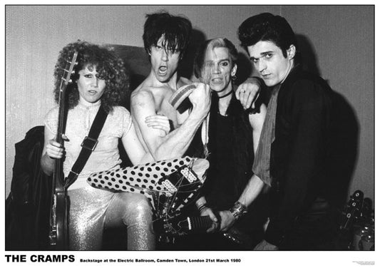 Cramps - Camden 1980 Poster, Plakat, 84.1 × 59.4 cm