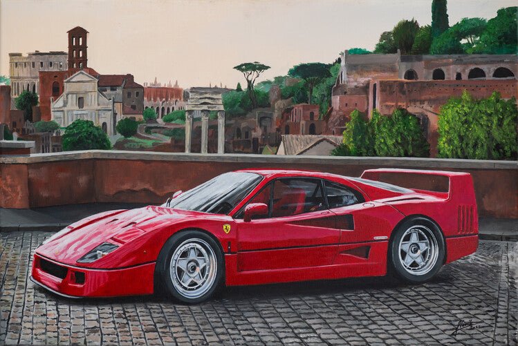Leinwand Poster, Bilder Ferrari F40, 90 × 60 cm