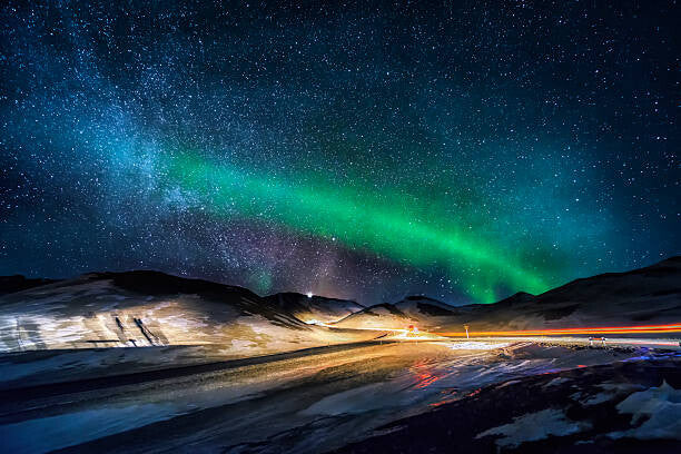 Leinwand Poster, Bilder Aurora Borealis, Iceland, Arctic-Images, 90 × 60 cm
