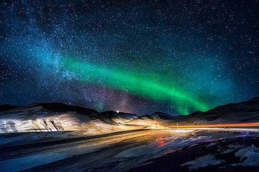 Leinwand Poster, Bilder Aurora Borealis, Iceland, Arctic-Images, 90 × 60 cm