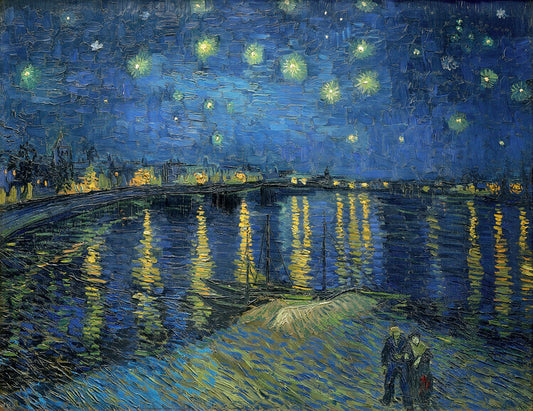 Sternennacht über der Rhone, Vincent van Gogh Poster, Plakat, 40 × 30 cm