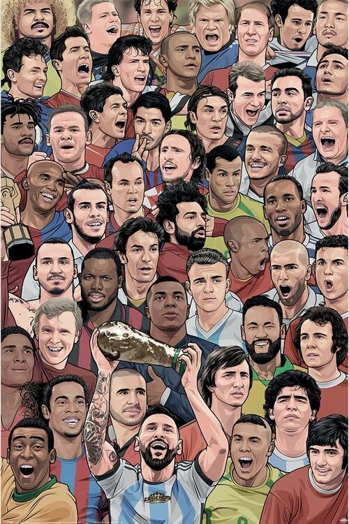 Legends - Football Greatest!S Poster, Plakat, 61 × 91.5 cm
