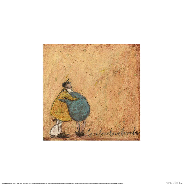 Kunstdruck Sam Toft - Love Love Love Love Love, 30 × 30 cm