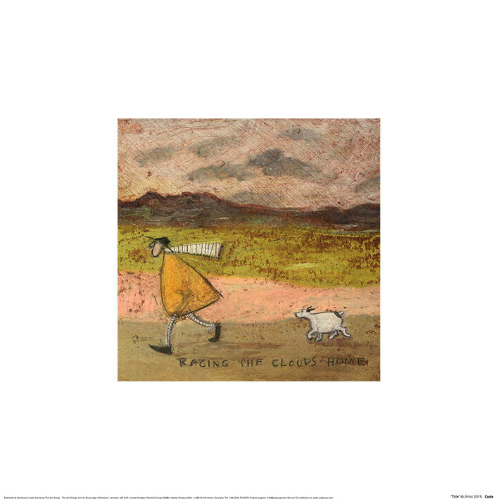 Kunstdruck Sam Toft - Racing The Clouds Home, 30 × 30 cm
