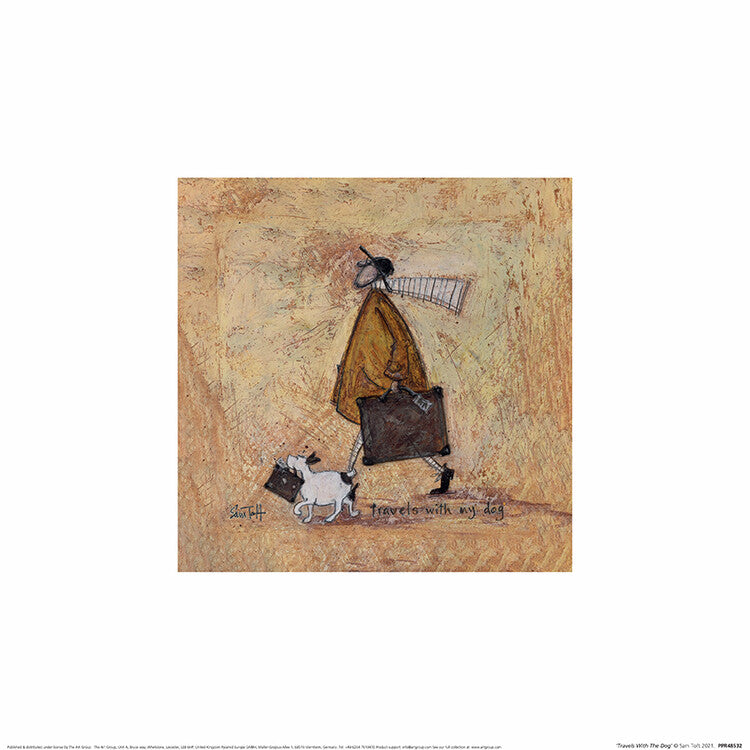 Kunstdruck Sam Toft - Travels With The Dog, 30 × 30 cm