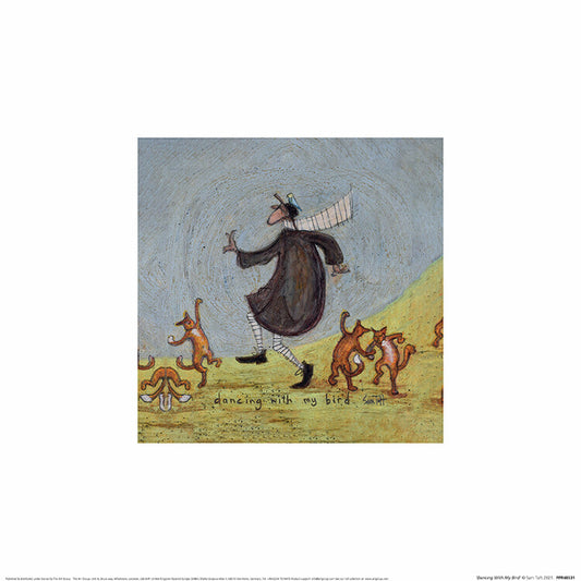 Kunstdruck Sam Toft - Dancing With My Bird, 30 × 30 cm