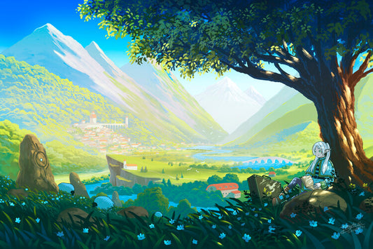 Leinwand Poster, Bilder Frieren Beyond Journey's End, 90 × 60 cm