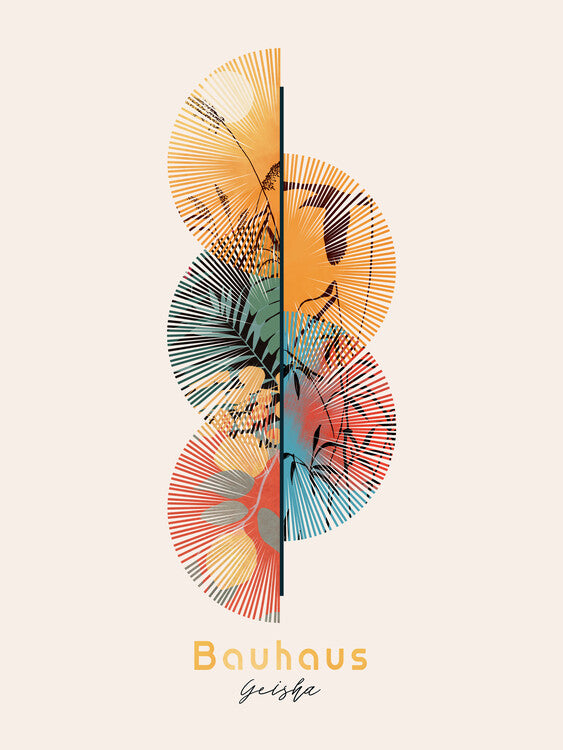 Leinwand Poster, Bilder Bauhaus - Geisha, 60 × 80 cm