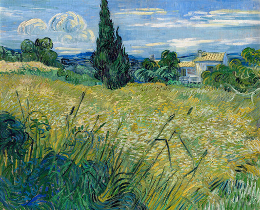 Green Wheat Field with Cypress (1889), Vincent van Gogh Poster, Plakat, 40 × 30 cm