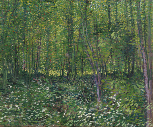 Trees and Undergrowth, 1887, Vincent van Gogh Poster, Plakat, 40 × 33.3 cm