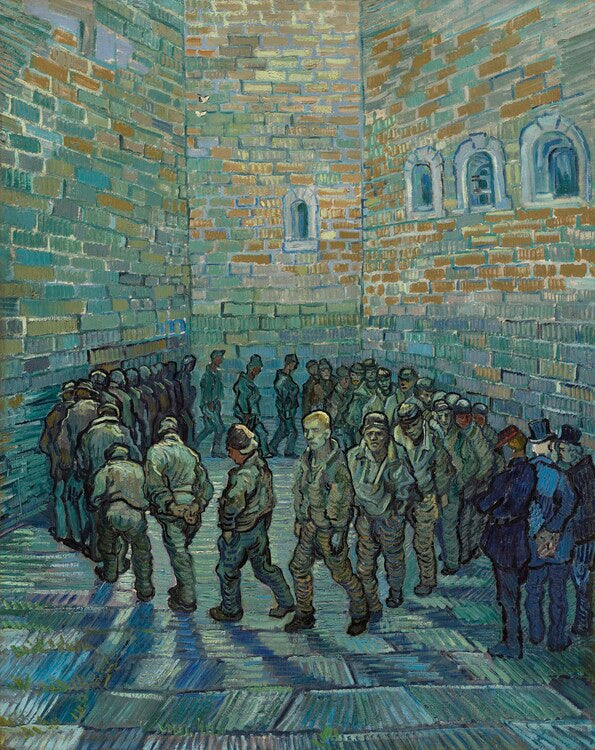 The Exercise Yard, or The Convict Prison, 1890, Vincent van Gogh Poster, Plakat, 30 × 40 cm