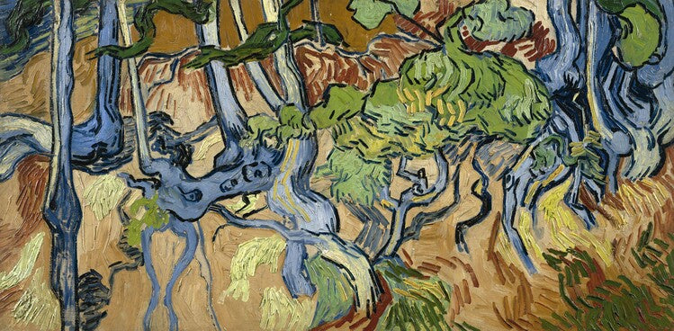 Tree roots, 1890, Vincent van Gogh Poster, Plakat, 40 × 20 cm