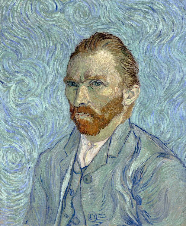 Self portrait, 1889, Vincent van Gogh Poster, Plakat, 32.9 × 40 cm