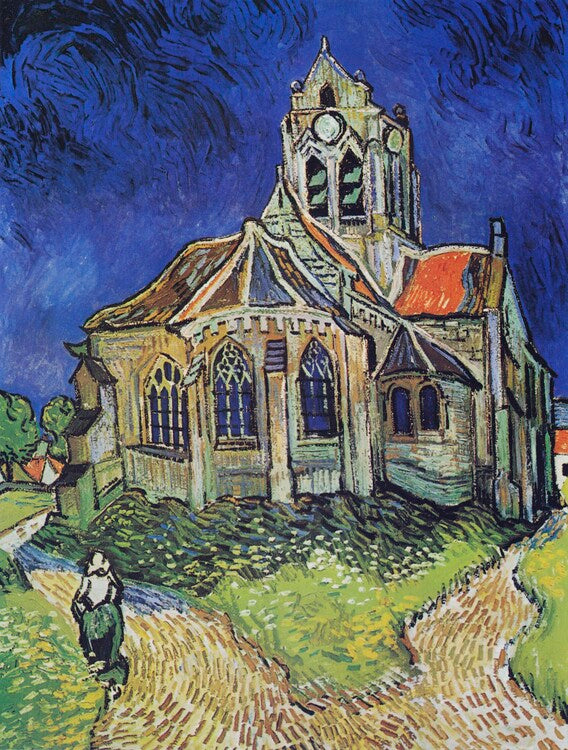 The Church at Auvers-sur-Oise, 1890, Vincent van Gogh Poster, Plakat, 30 × 40 cm