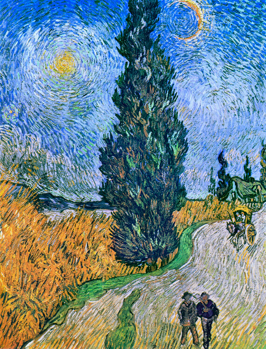 Road with Cypresses, 1890, Vincent van Gogh Poster, Plakat, 30 × 40 cm