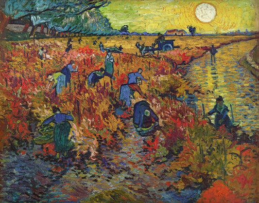 Red Vineyards at Arles, 1888, Vincent van Gogh Poster, Plakat, 40 × 30 cm