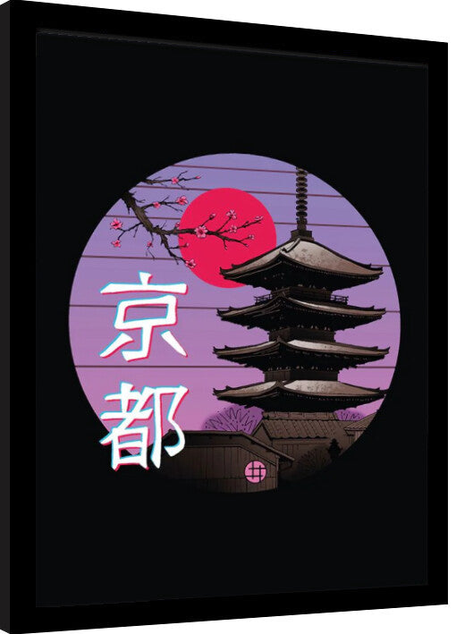 Vincent Trinidad - Kyoto Wave Gerahmte Poster, Bilder, 34.3 × 44.5 cm